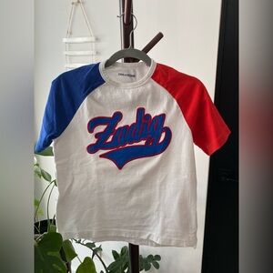 ZAD Kids Raglan Tee - Red, Blue, and White